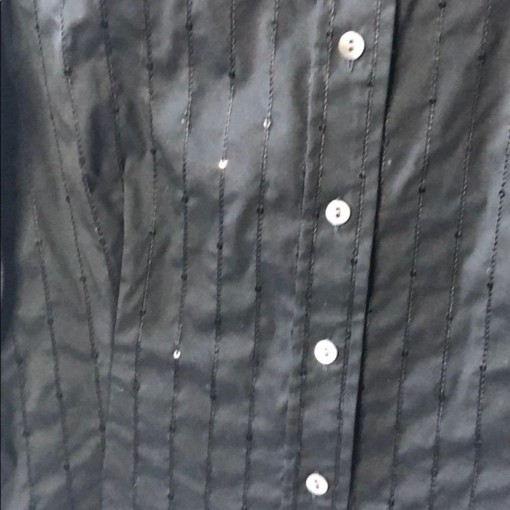 Lafayette 148 sequined button down top - 2 - Picture 3 of 8